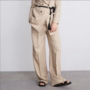 Zara Striped Wide Leg Pants